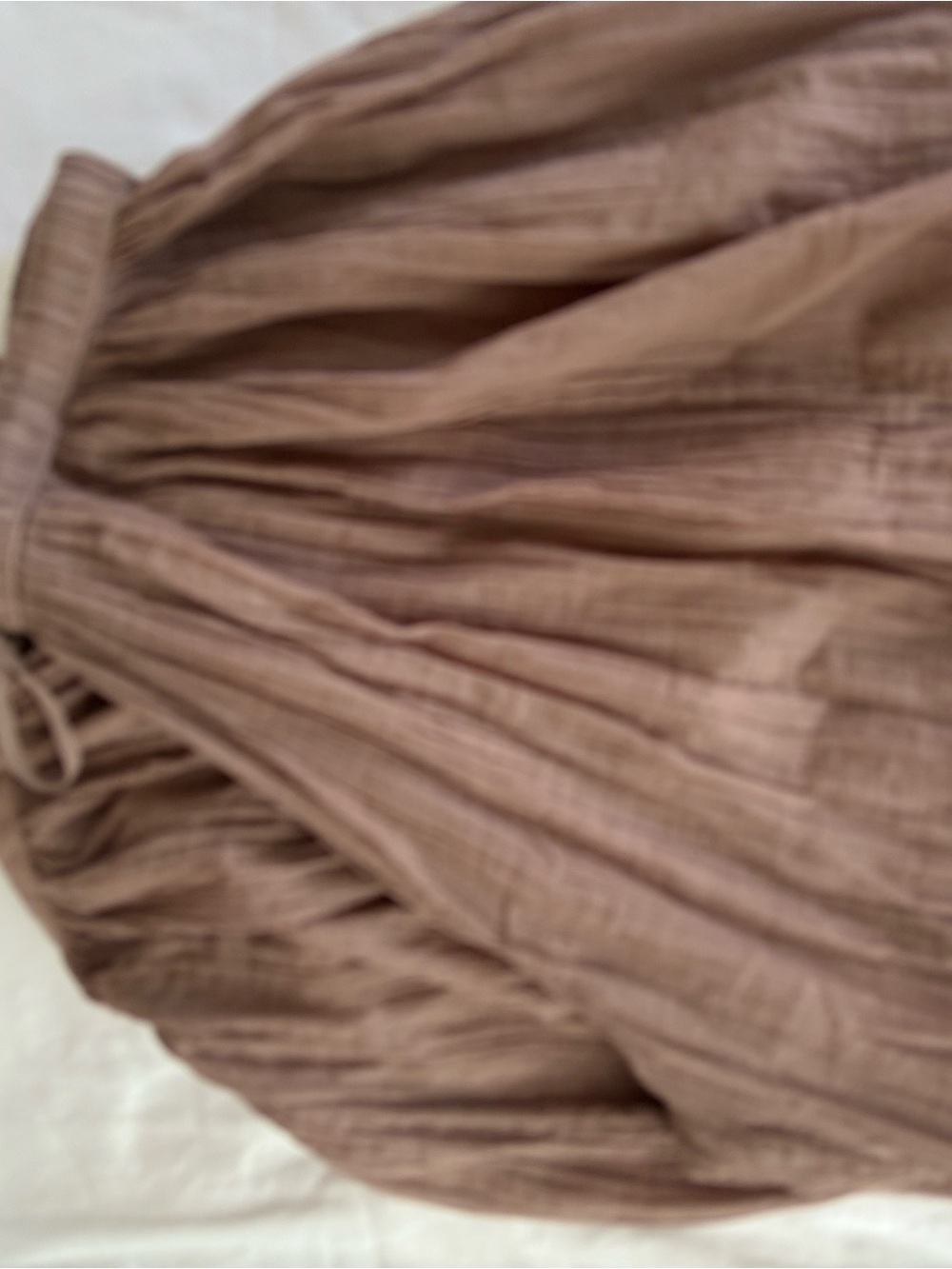 Free People Relaxed Drawstring Linen-Blend Ballon in Taupe - Picture 4 of 5